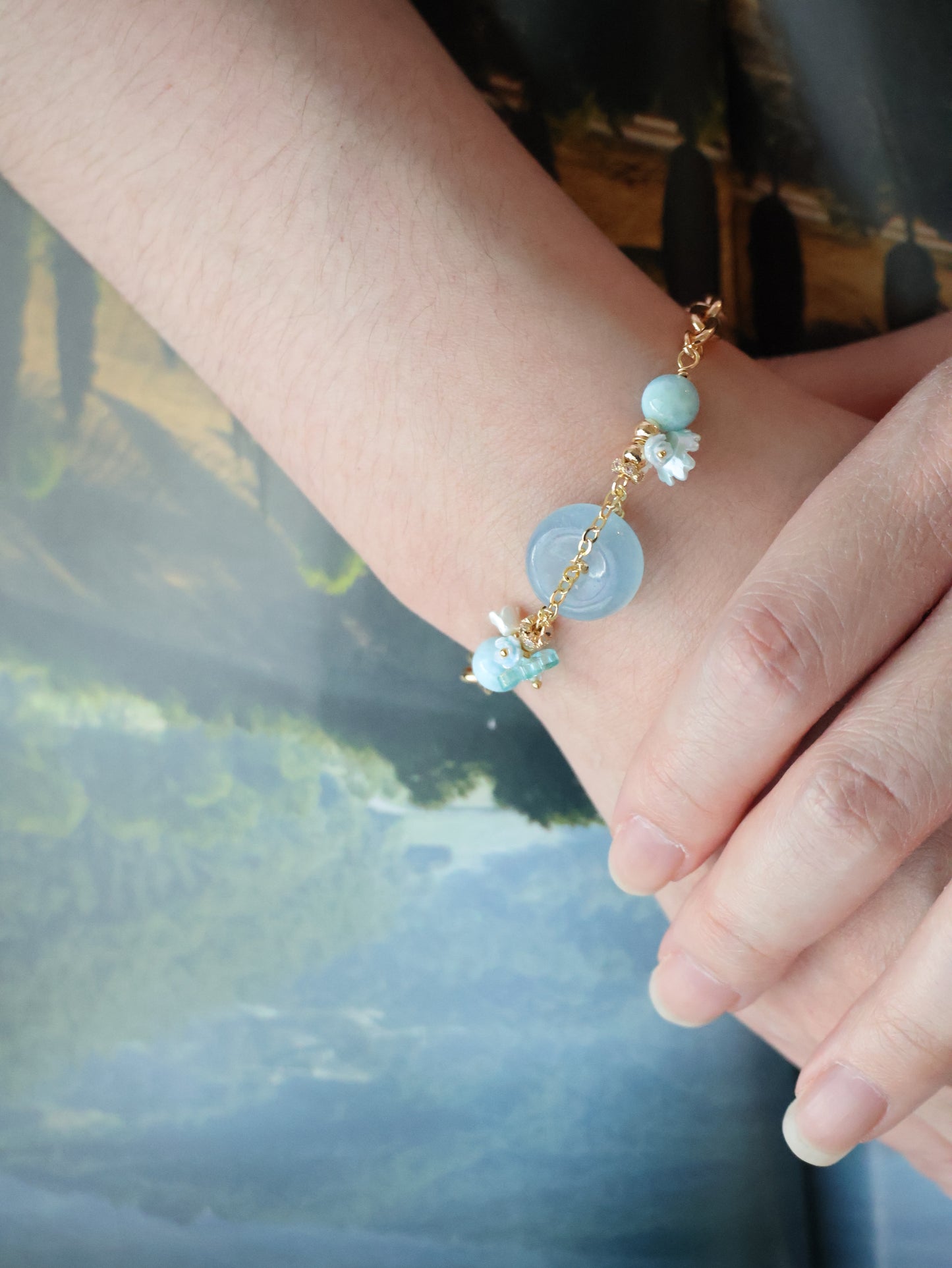 Coris Ping An Kou Crystal Chain — Series Design (OT Clasp, Chain)