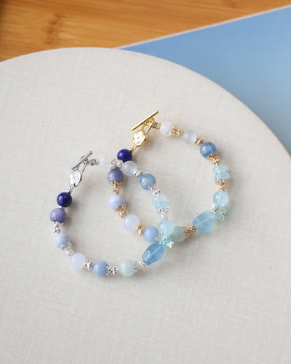 *Instocks* - Azurea Blue 8mm Duobao w OT Clasp