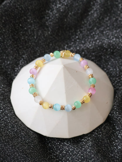 *Instocks* 6mm Rainbow Satin Spar (Elastic)