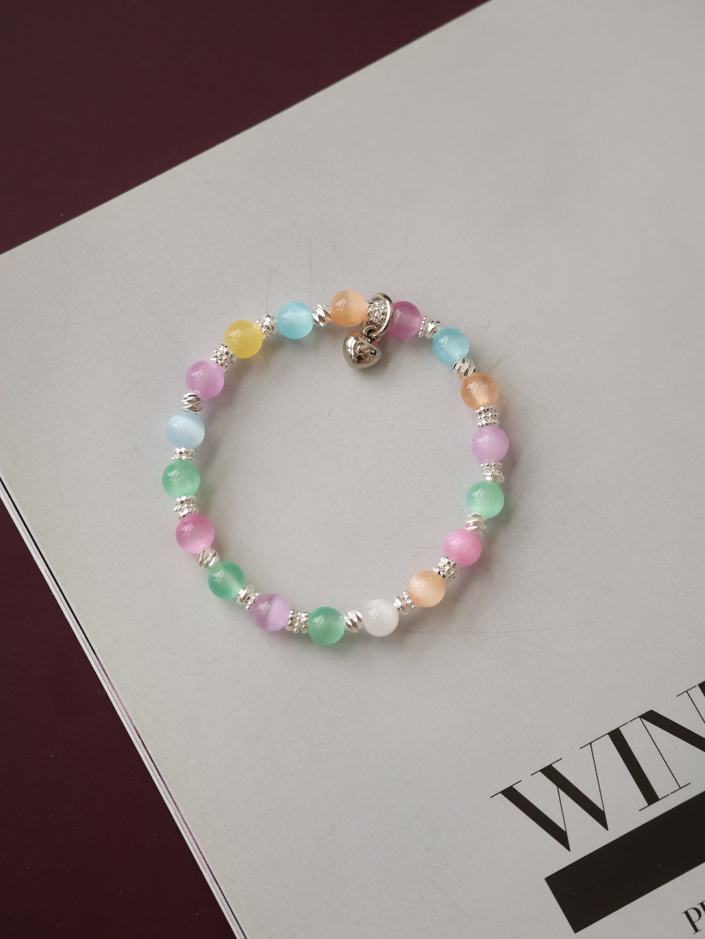 *Instocks* 6mm Rainbow Satin Spar (Elastic)