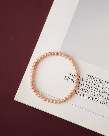 Freshwater Pearls — 3mm Full Bracelet | (Elastic)