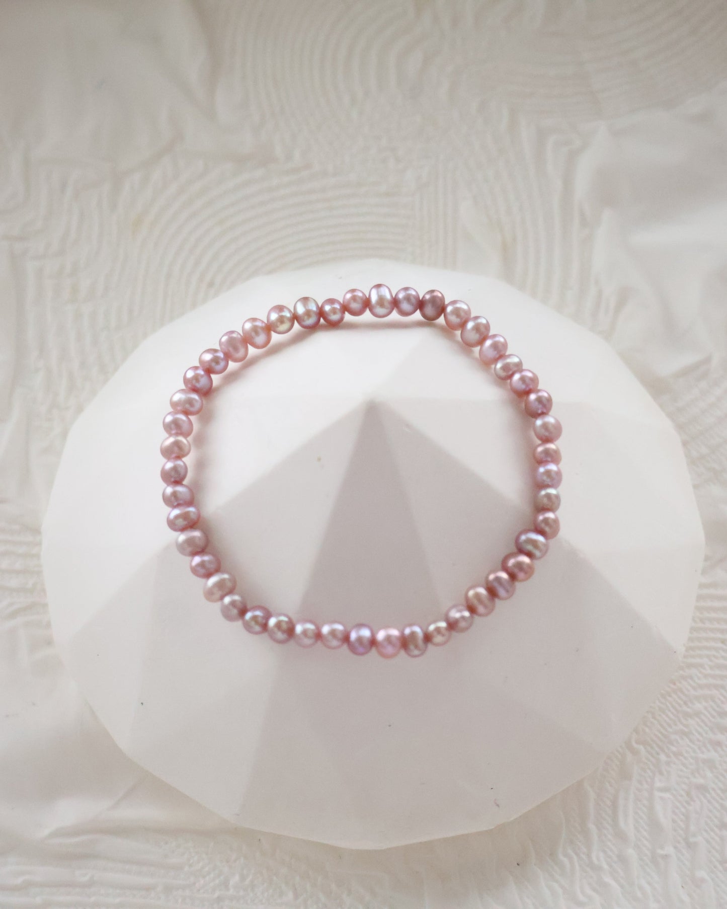 Freshwater Pearls — 3mm Full Bracelet | (Elastic)