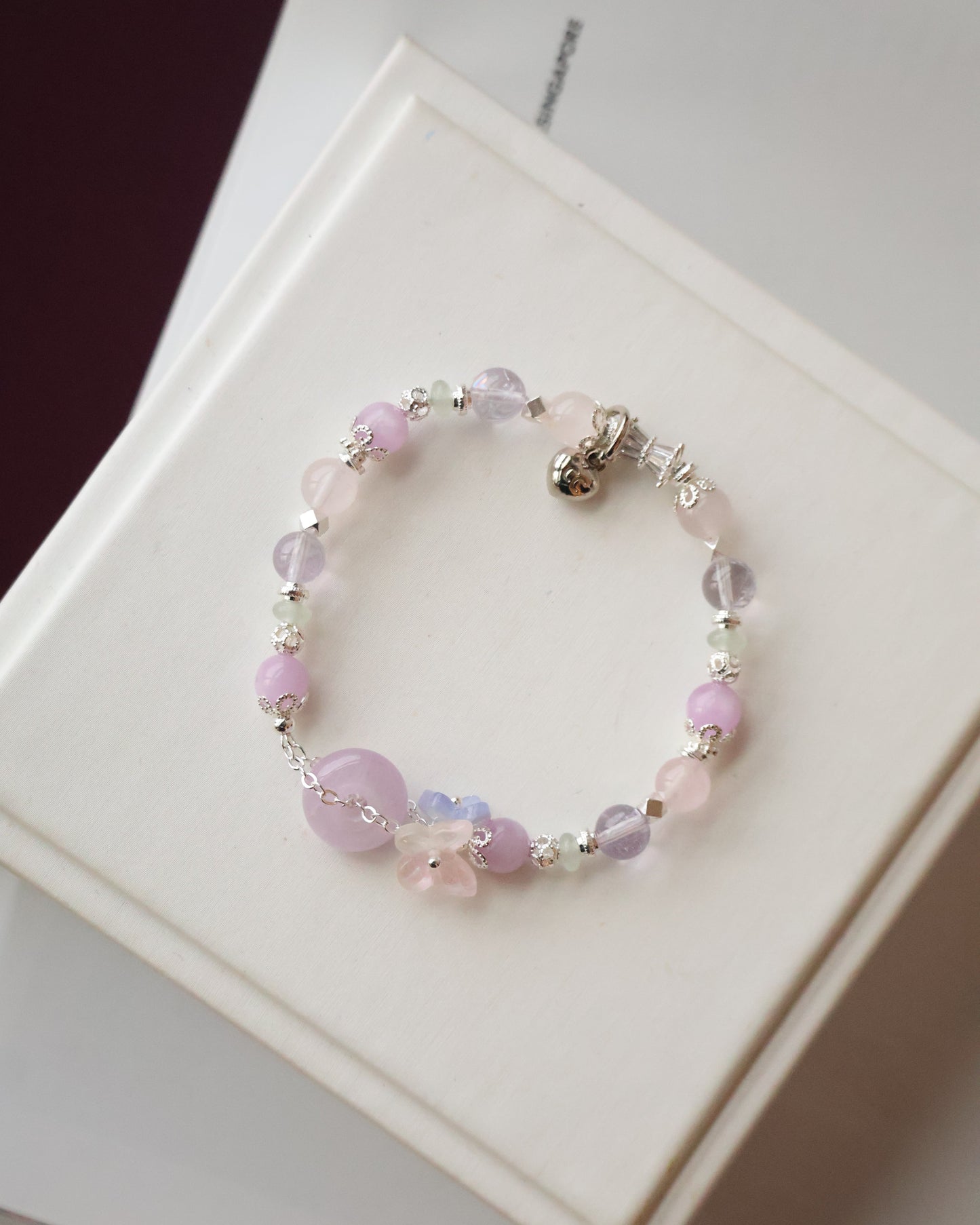 Kunzite, Amethyst, Green Aventurine & Rose Quartz — Everfae Ping An Kou Series | 8mm (Elastic)