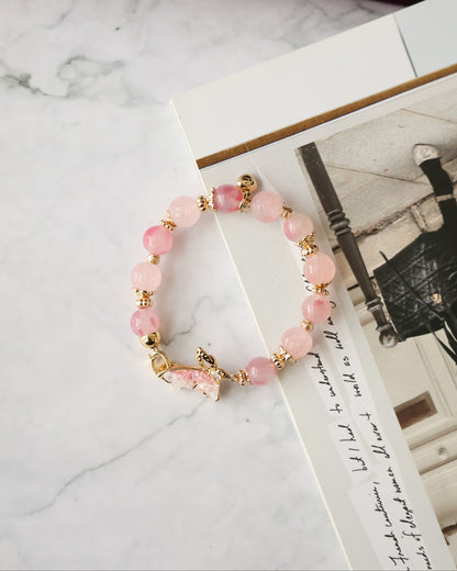 Andesine Labradorite, Citrine, Rose Quartz & Rhodonite — Navillera Collection | 10mm (Elastic)
