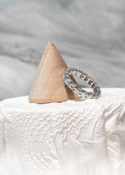 *Instocks* Jessica Moissanite Eternity Wheel Tennis Ring AU750